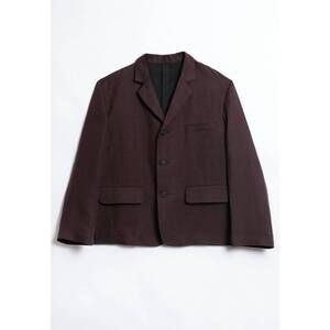 NEW MARGARET HOWELL boxy blazer in dark brown